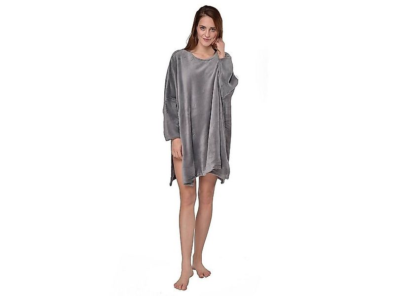 M-Diamant Damenbademantel Damen Bademantel Morgenmantel Fleece Poncho Micro günstig online kaufen