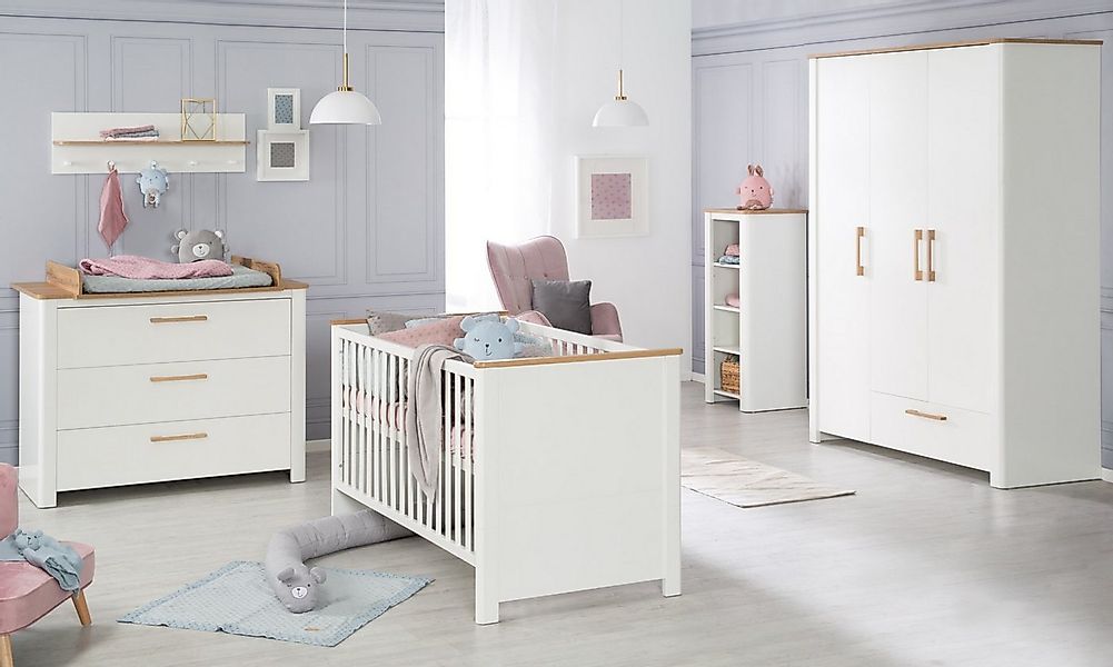 roba® Babyzimmer-Komplettset Ava - modernes Kinderzimmer mit Dekor in Eiche günstig online kaufen