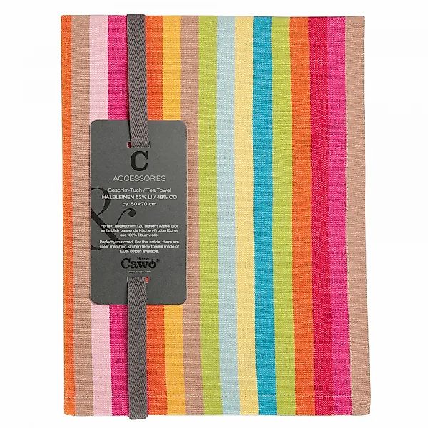 Cawö Home Geschirrtücher Cuisine Lifestyle Streifen 7008 - Farbe: multicolo günstig online kaufen
