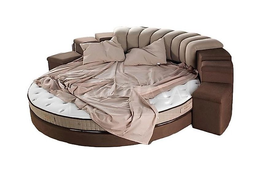 Xlmoebel Rundbett Bett mit runder Form, rundes Design Bettgestell aus luxur günstig online kaufen