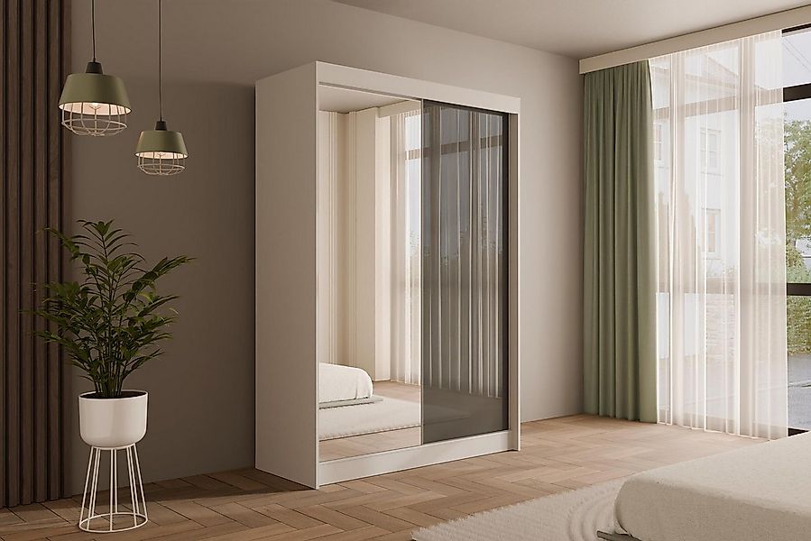ALTDECOR Schiebetürenschrank VESLI (Kleiderschrank Garderobenschrank mit vi günstig online kaufen