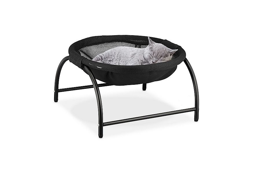 relaxdays Katzen-Hängematte Stehende Katzenhängematte, Polyester günstig online kaufen