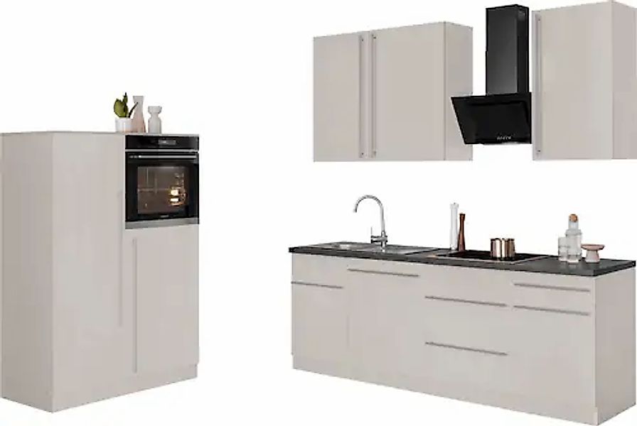 wiho Küchen Küche »Chicago« Breite 330 cm, mit Hanseatic-E-Geräten, extra k günstig online kaufen