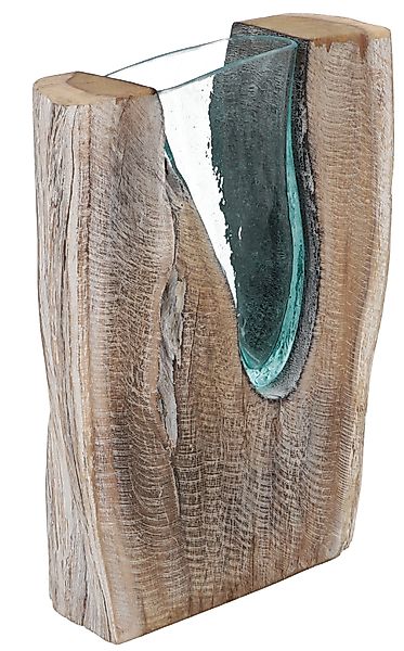 Guru-Shop Dekovase Vase aus Recycelingglas, Glasvase günstig online kaufen