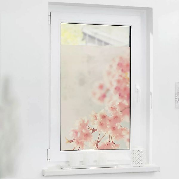 LICHTBLICK Fensterfolie Kirschblüte orange B/L: ca. 100x130 cm günstig online kaufen