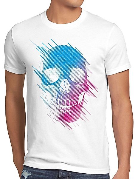 style3 T-Shirt Neon Skull totenkopf schädel günstig online kaufen