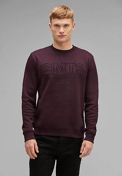 STREET ONE MEN Sweatshirt, in Unifarbe günstig online kaufen