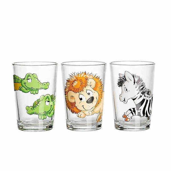 Ritzenhoff & Breker Kinderbecher "Kindergläser Happy Zoo 205 ml 3er Set bun günstig online kaufen
