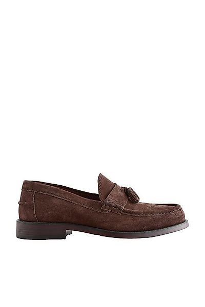 Next Slipper aus Veloursleder mit Quastendetail Loafer (1-tlg) günstig online kaufen