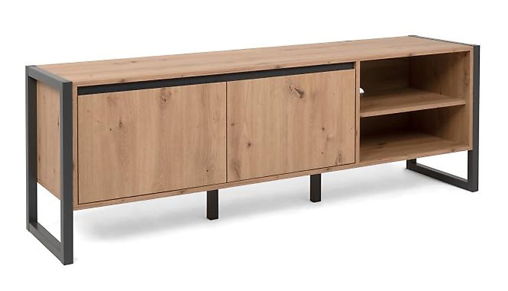 TV-Lowboard DENVER 54 von Finori Artisan Oak / Anthrazit günstig online kaufen