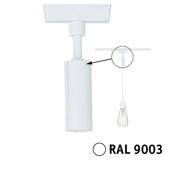 Paulmann "URail Pendeladapter Universal max. 50W 230V Signalweiß" günstig online kaufen