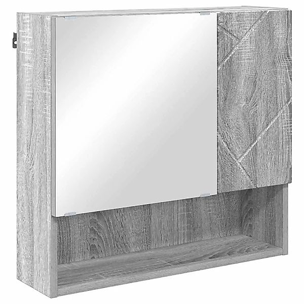 vidaXL Spiegelschrank Grau Sonoma 59 x 17 x 55 cm Holzwerkstoff 883370 günstig online kaufen