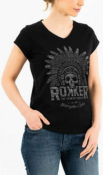 Rokker T-Shirt Indian Bonnet Damen T-Shirt günstig online kaufen