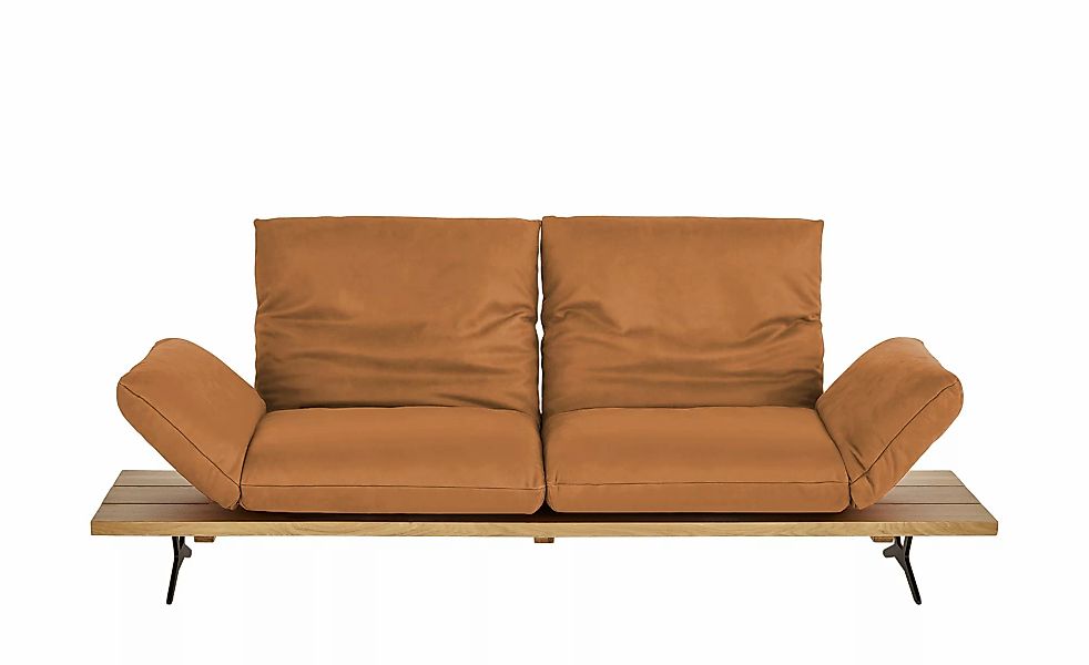 KOINOR Ledersofa  Marilyn ¦ gelb ¦ Maße (cm): B: 232 H: 96 T: 90.0 Polsterm günstig online kaufen