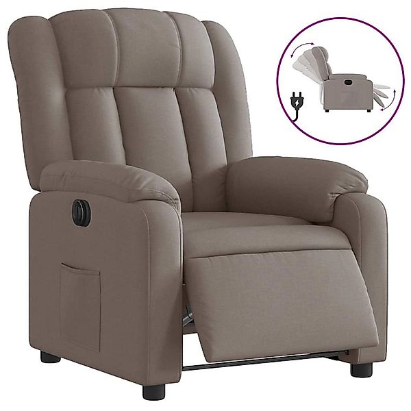 vidaXL Relaxsessel Elektrisch Taupe Stoff 3205300 günstig online kaufen