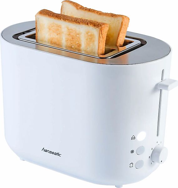 Hanseatic Toaster "HT2850WD" 2 kurze Schlitze für 2 Scheiben 850 W mit Bröt günstig online kaufen