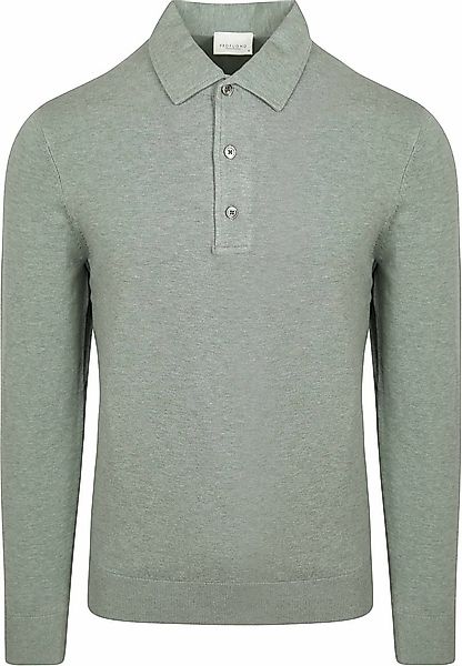 Profuomo Longsleeve Poloshirt Luxury Basic Grün - Größe XL günstig online kaufen