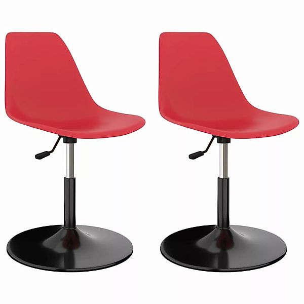 Drehbare Esszimmerstühle 2 Stk. Rot Pp günstig online kaufen