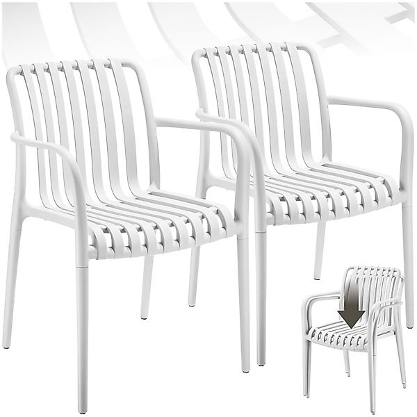 tectake Gartenstuhl Gartenstühle (Set, 2 St), günstig online kaufen
