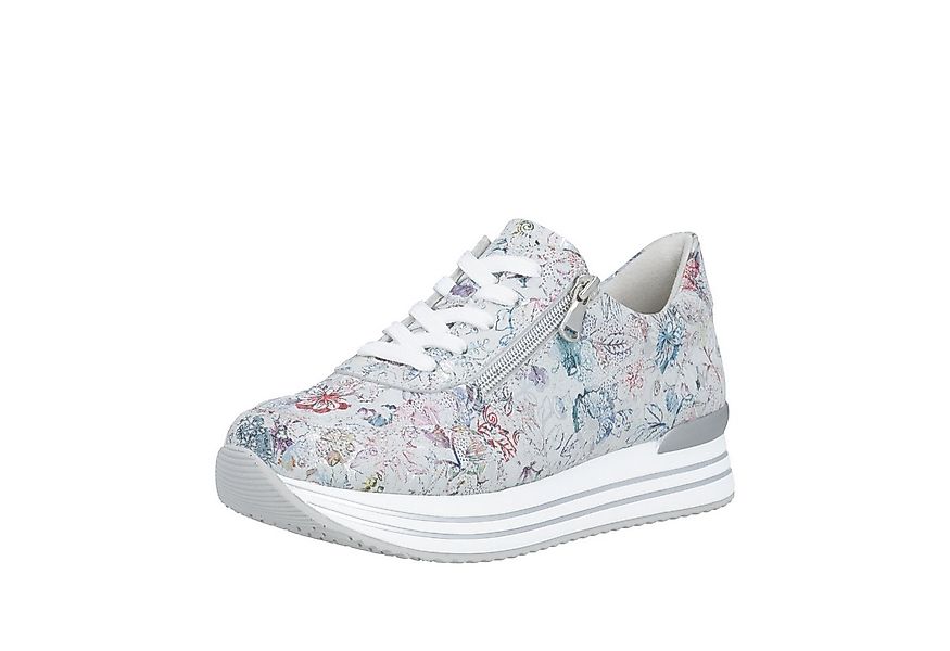 Remonte Plateausneaker Freizeitschuh, Halbschuh, Schnürer mit Wechselfußbet günstig online kaufen