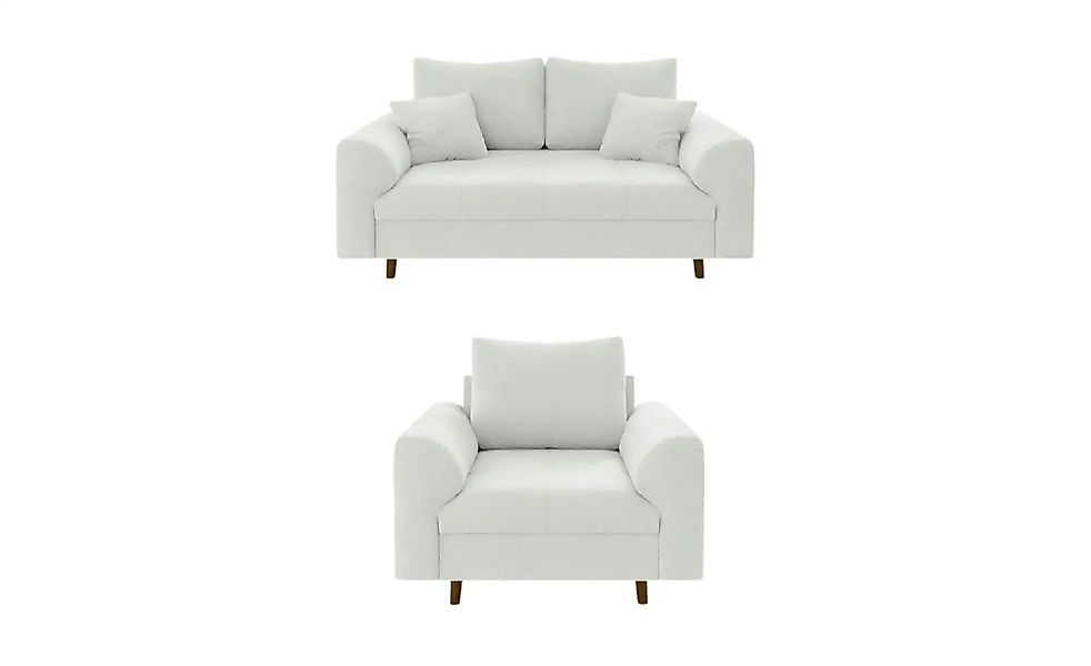 S-STYLE Polstergarnitur 2+1  Lars ¦ weiß ¦ Maße (cm): B: 150 H: 81 Polsterm günstig online kaufen