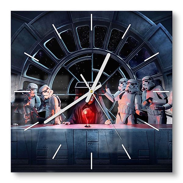 DEQORI Wanduhr 'Star Wars Abendmahl' (Glas günstig online kaufen