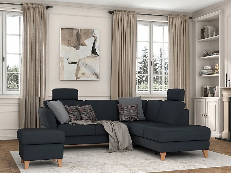sit&more Ecksofa "Visby L-Form" Wahlweise mit Bettfunktion und Stauraum, fr günstig online kaufen