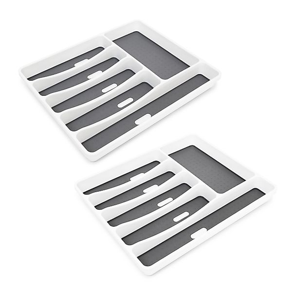 relaxdays Besteckkasten 2x Besteckkasten für die günstig online kaufen