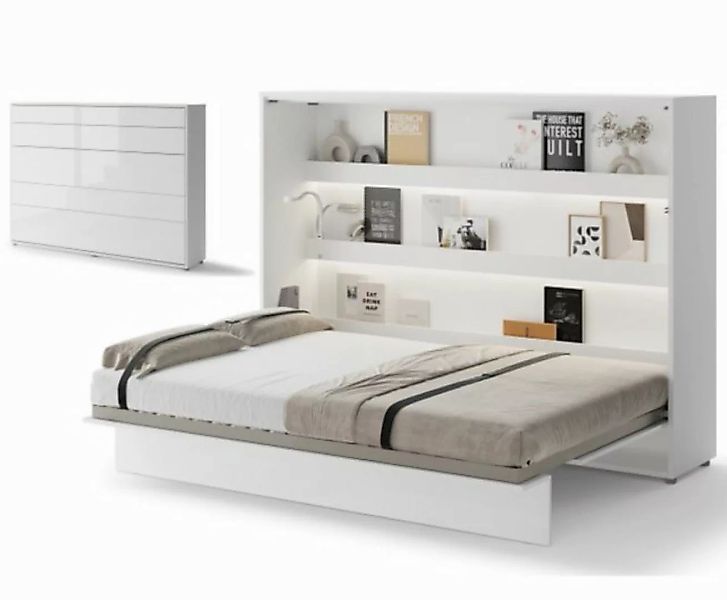 yourhouse24 Schrankbett Bed Concept BC-04 140x200 Wandklappbett Horizontal günstig online kaufen