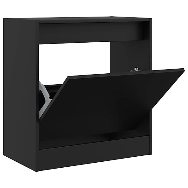 vidaXL Schuhschrank Schwarz 60x34x63,5 cm Holzwerkstoff 839939 günstig online kaufen