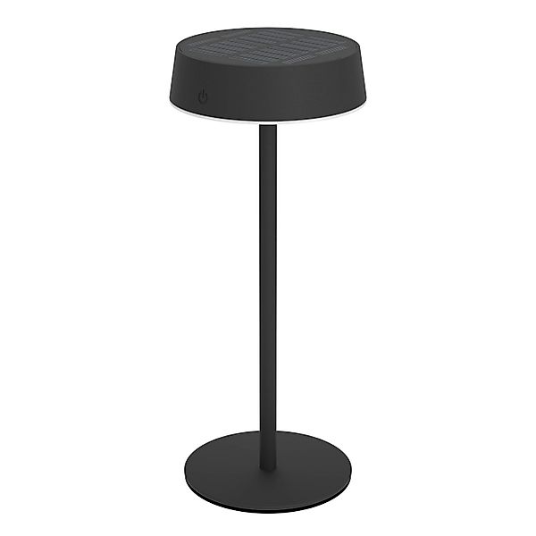 EGLO LED-CCT Solar Tischleuchte SIMERI Schwarz Touchdimmer IP54 günstig online kaufen