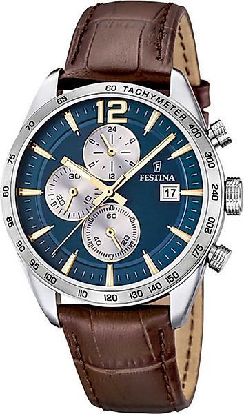 Festina Quarzuhr Herrenchronograph mit Edelstahlgehäuse - Festina Modell: 1 günstig online kaufen
