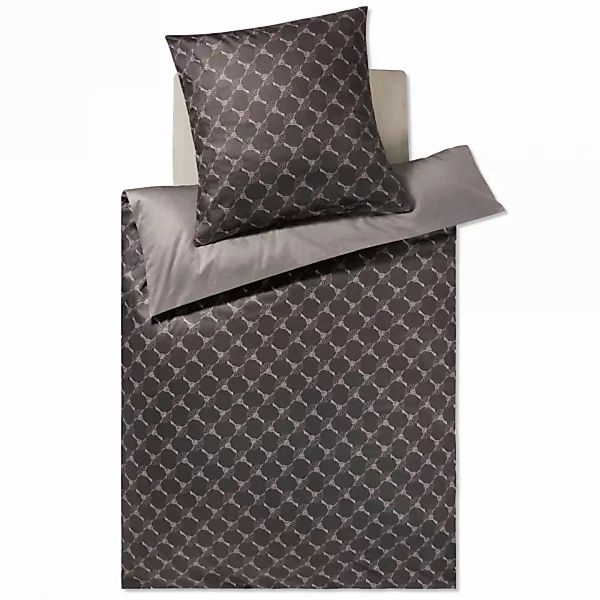 JOOP Bettwäsche Cornflower Double 4083 - Farbe: Shiny Black - 09 - 80x80 cm günstig online kaufen