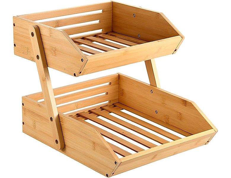 KESPER® Ablageregal Regal, 2 Stufen, Bambus, günstig online kaufen
