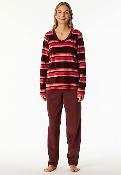 Schiesser Schlafanzug "Comfort Nightwear" Baumwollmischung, V-Ausschnitt, l günstig online kaufen