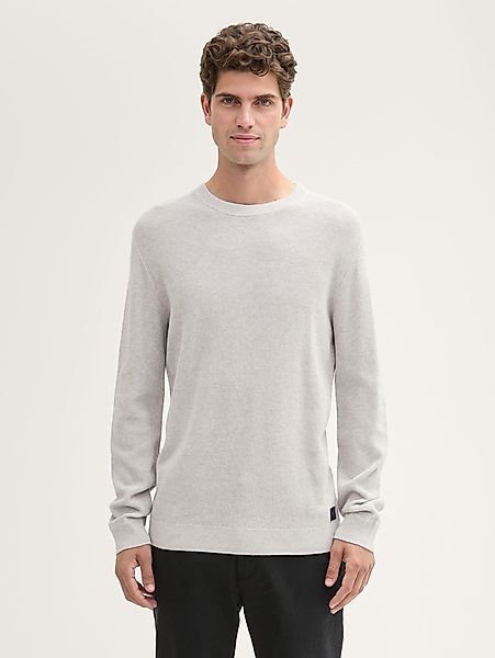 TOM TAILOR Strickpullover Strukturierter Rundhalspullover günstig online kaufen