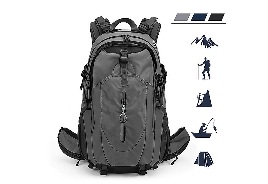 TAN.TOMI Wanderrucksack 40L Großer Wanderrucksack mit Rückenbelüftung, Wass günstig online kaufen