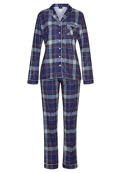 H.I.S Pyjama, 2 Stk. aus Flanell mit Allover-Karomuster günstig online kaufen