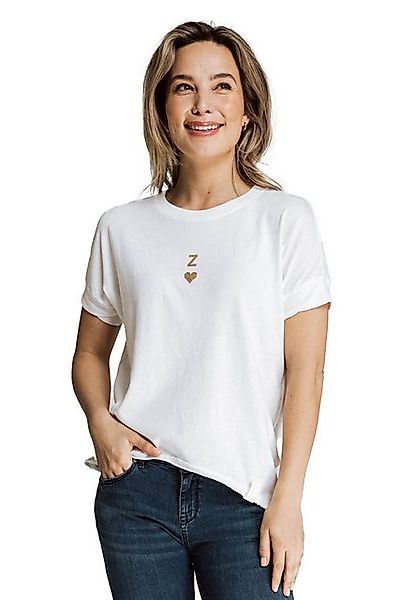 Zhrill T-Shirt T-Shirt ZHRAHEL GLITTER Weiß (0-tlg) günstig online kaufen