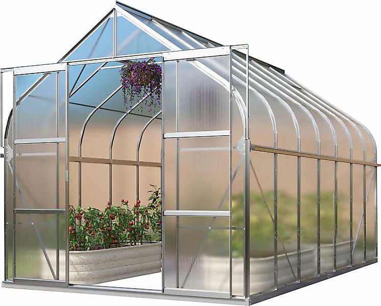 Vitavia Gewächshaus "Dione 11500", Alu-Profile, Stahlfundamentrahmen, 4 mm günstig online kaufen