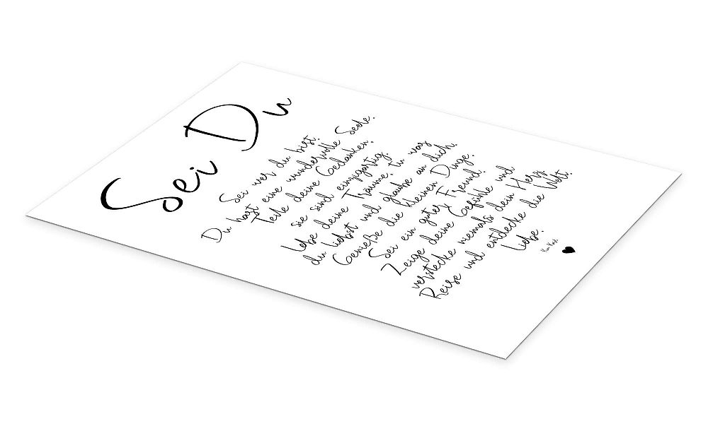 Posterlounge Wandbild Sei Du - ein günstig online kaufen