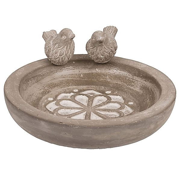 Out of the Blue Vogeltränke rund mit Vogel Skulpturen, Vogelbad günstig online kaufen