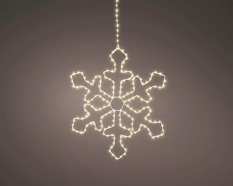 Lumineo Leuchtdeko Micro LED Rahmenbeleuchtung Schneeflocke 37 cm günstig online kaufen