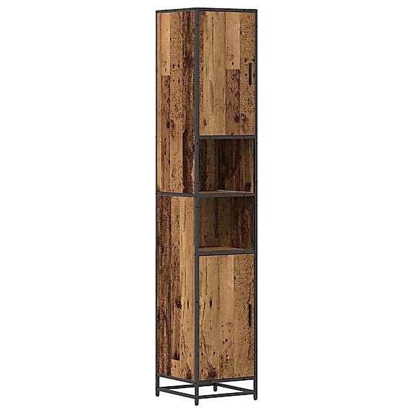 vidaXL Badezimmer Schrank Altholz 35 x 37,5 x 188,5 cm Holzwerkstoff 340231 günstig online kaufen