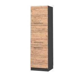 Vicco Herdumbauschrank Fame-Line, Goldkraft Eiche/Anthrazit, 60 günstig online kaufen