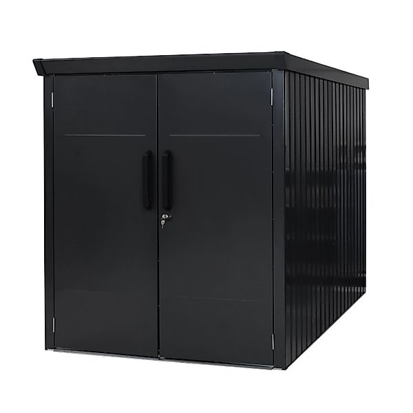 Westmann Metall-Fahrradgarage Velos 2 Schwarz 133 cm x 222 cm x 151 cm günstig online kaufen