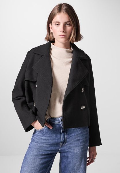STREET ONE STUDIO Kurzjacke ohne Kapuze mit Knopfleiste günstig online kaufen