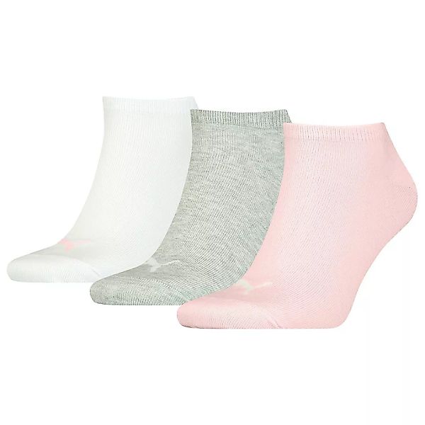 Puma Sneaker Plain Socken 3 Paare EU 39-42 Lotus / Grey Mélange / White günstig online kaufen
