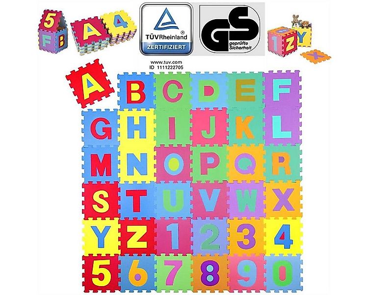 KIDUKU Puzzlematte 86 teilige Puzzlematte TÜV Rheinland geprüft, Kinderspie günstig online kaufen
