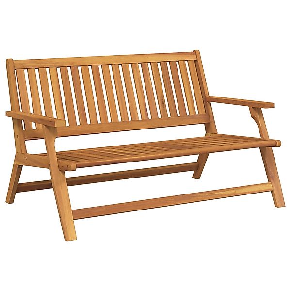 vidaXL Gartentisch Gartenbank 122.5x77x74 cm Massivholz günstig online kaufen
